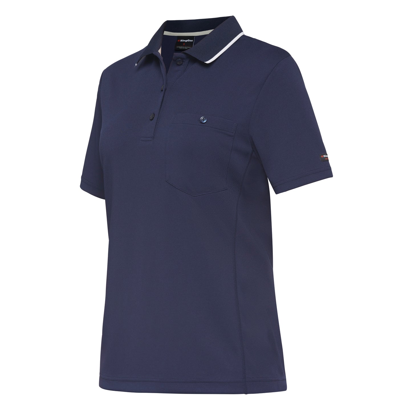 King Gee K44740 Women's Workcool Hyperfreeze Short Sleeve Polo Shirt