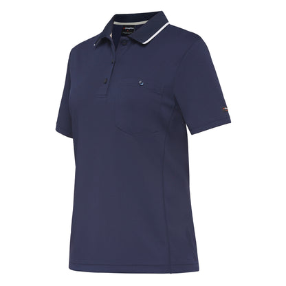 King Gee K44740 Women's Workcool Hyperfreeze Short Sleeve Polo Shirt