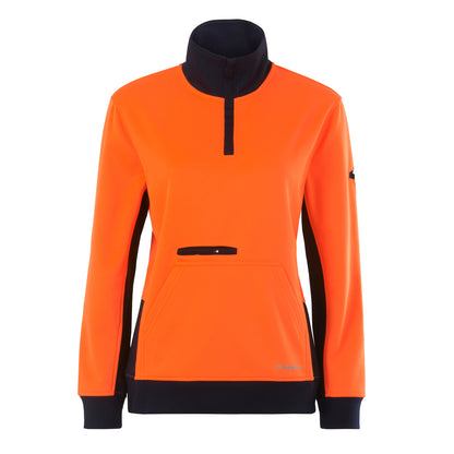 King Gee K45008 Women's Spliced 1/4 Zip Fleece