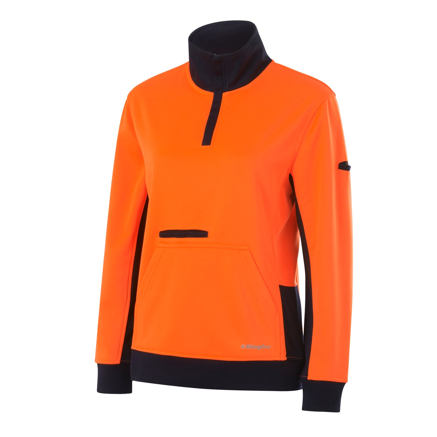 King Gee K45008 Women's Spliced 1/4 Zip Fleece