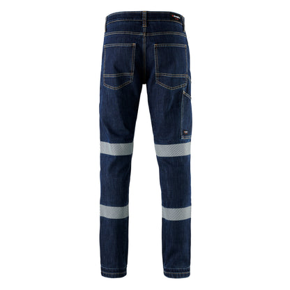 King Gee K53007 Urban Coolmax Stretch Slim Reflective Denim Work Jeans