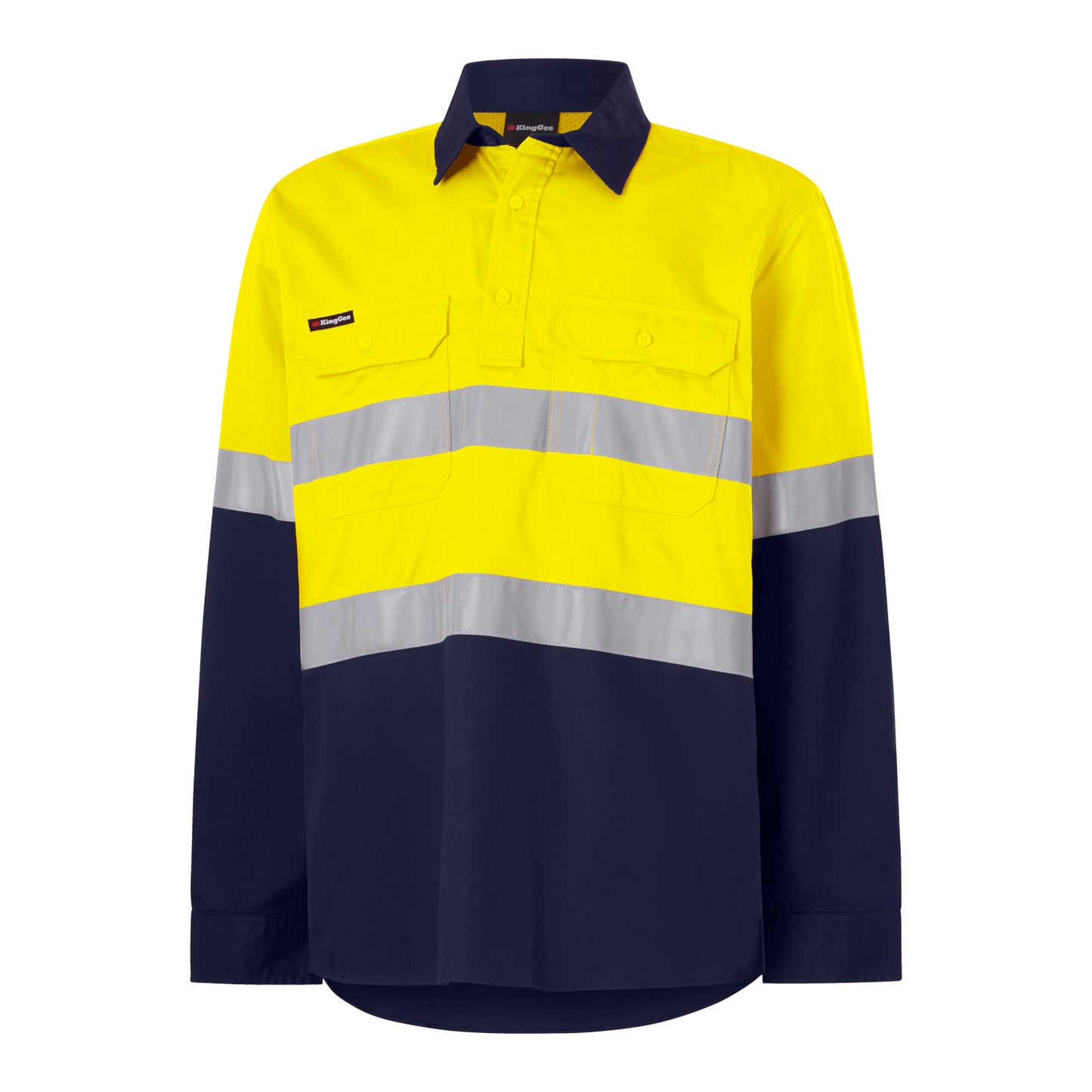King Gee K54007 Originals Closed Front  Vented Drill Shirt Tape