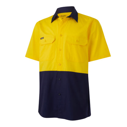 King Gee K54008 Workcool Vented Spliced Short Sleeve Shirt