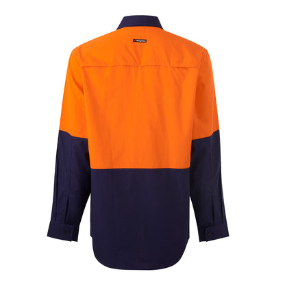 King Gee K54011 Workcool Vented Closed Front Spliced Shirt
