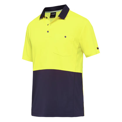 King Gee K54205 Workcool Hyperfreeze Hi-Vis Two Tone Short Sleeve Polo Shirt