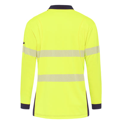 King Gee K54225 Workcool Hyperfreeze Hi-Vis Reflective Long Sleeve Polo