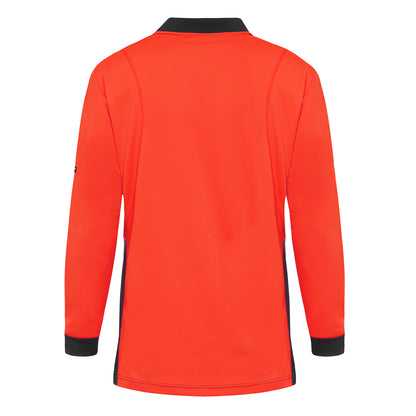 King Gee K54235 Workcool Hyperfreeze Hi-Vis Two Tone Long Sleeve Polo Shirt