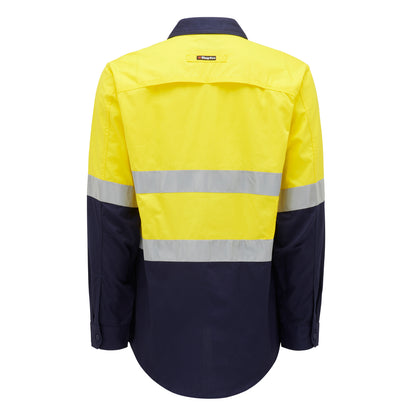King Gee K54880 Workcool 2 Hi-Vis Reflective Two Tone Long Sleeve Work Shirt