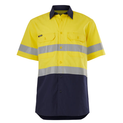 King Gee K54911 Workcool Vented Spliced Shirt Taped Short Sleeve
