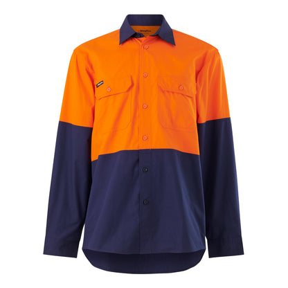 King Gee K54912 Workcool Vented Spliced Shirt Long Sleeve