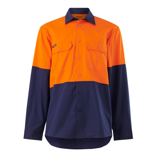 King Gee K54912 Workcool Vented Spliced Shirt Long Sleeve