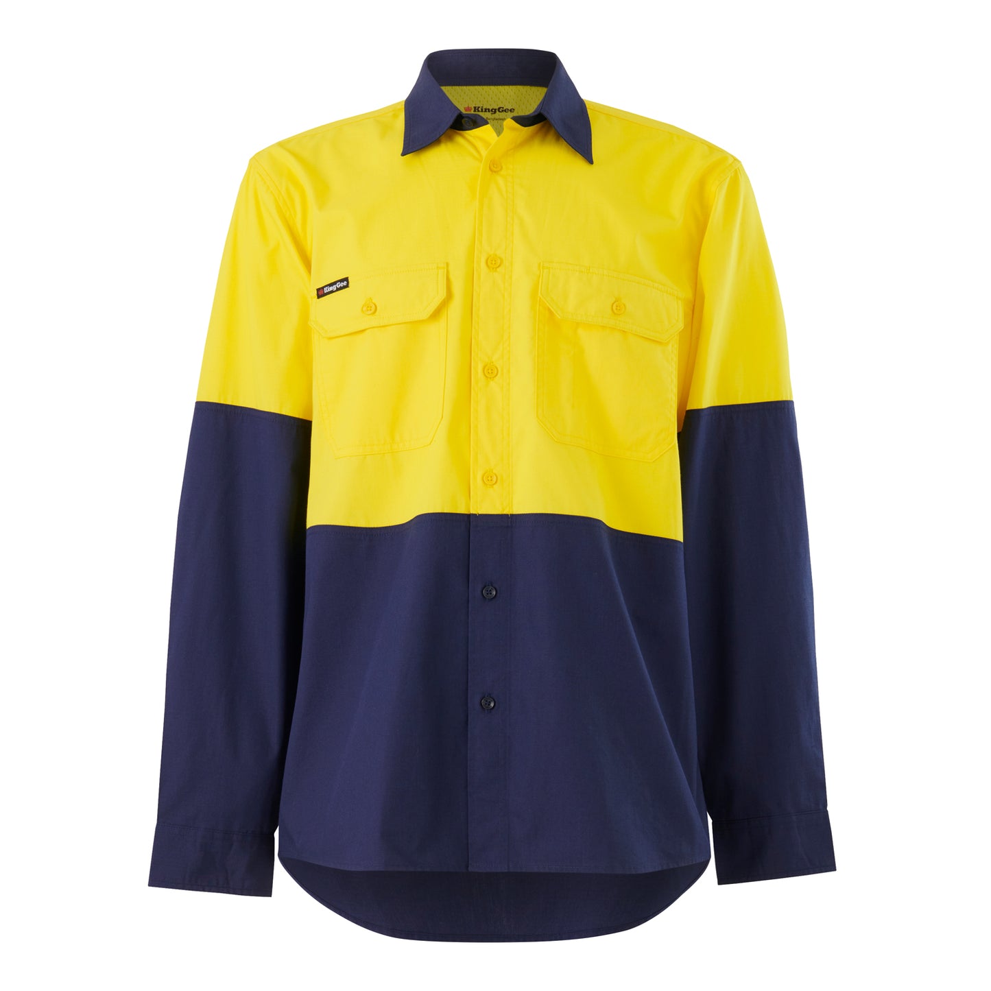 King Gee K54912 Workcool Vented Spliced Shirt Long Sleeve