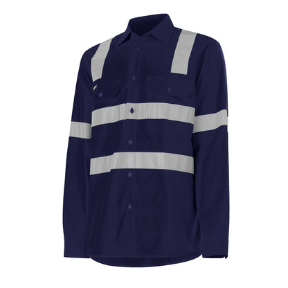 King Gee K54917 Workcool Vented X Back Shirt Long Sleeve