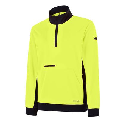 King Gee K55047 Hi Vis  Spliced 1/4 Zip Fleece
