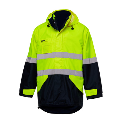 King Gee K55300 Originals 4 in 1 Waterproof Hi-Vis Reflective Work Jacket