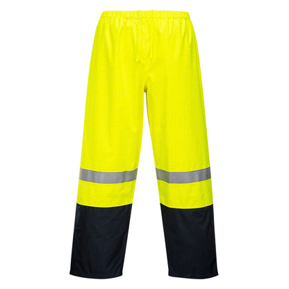 Portwest Huski FR Volt Pants in Yellow/Navy