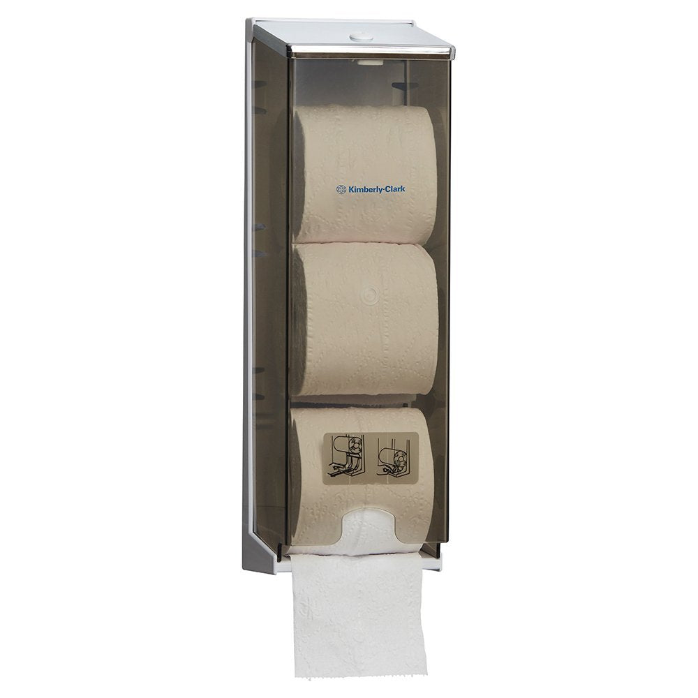 KIMBERLY CLARK KC4976 Dispenser Toilet Roll 3 Rolls Plastic Lockable