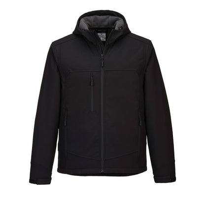 Portwest KX3 Hooded Softshell (3L) in Black