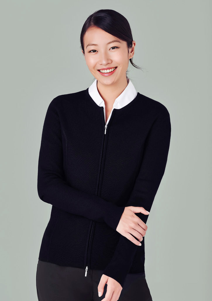 BizCollection LC3505 Womens 2-Way Zip Cardigan