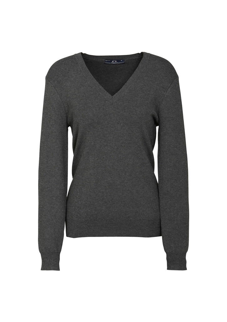 BizCollection LP3506 Womens V-Neck Knit Pullover