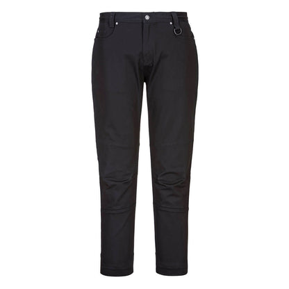Portwest KX3 Women's Stretch Slim Fit Work Pants in Black