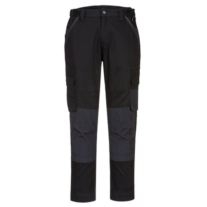 Portwest KX3 Women's Stretch Slim Fit Trade Pants in Black