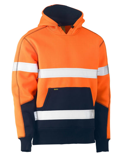 BK6619T Taped Two Tone Fleece Hoodie Pullover