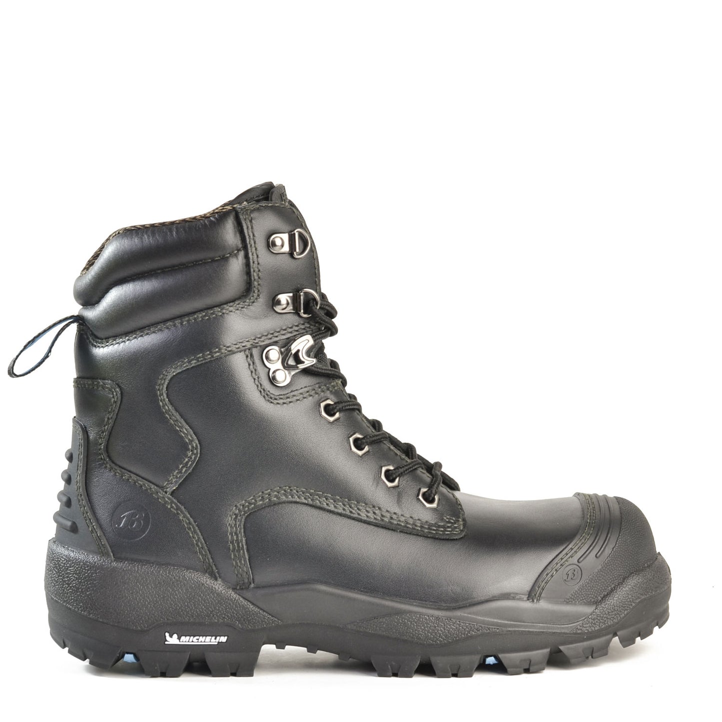 LONGREACH LACE- BLACK LACE UP SAFETY BOOT