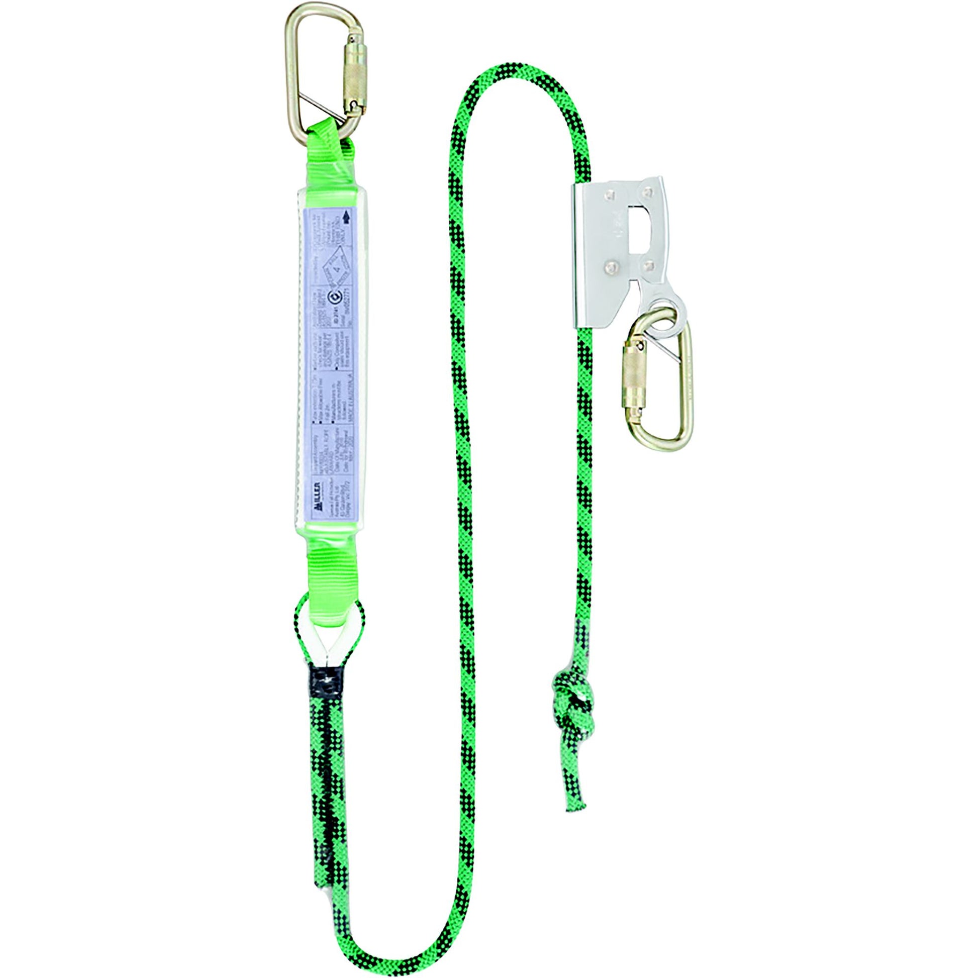 Miller 2M Single Adjustable Kernmantle Rope Lanyard w/TAKs