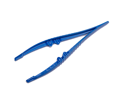 MULTIGATE MEDICAL M30-111 Forceps Dressing Plastic Blue Sterile (11cm)