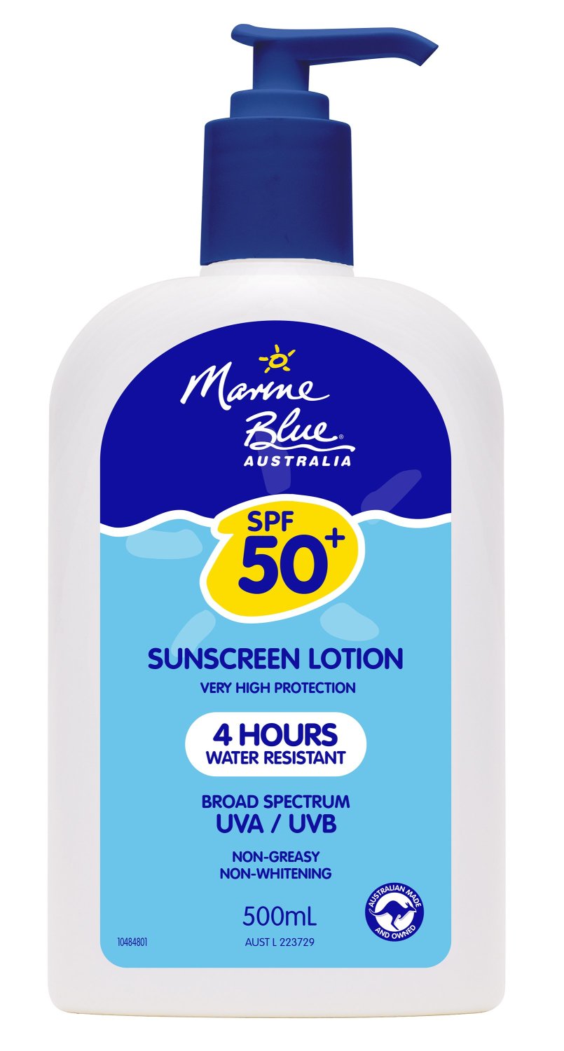 MARINE BLUE MB0429 Sunscreen Dry Touch Lotion SPF50+ 500mL Pump