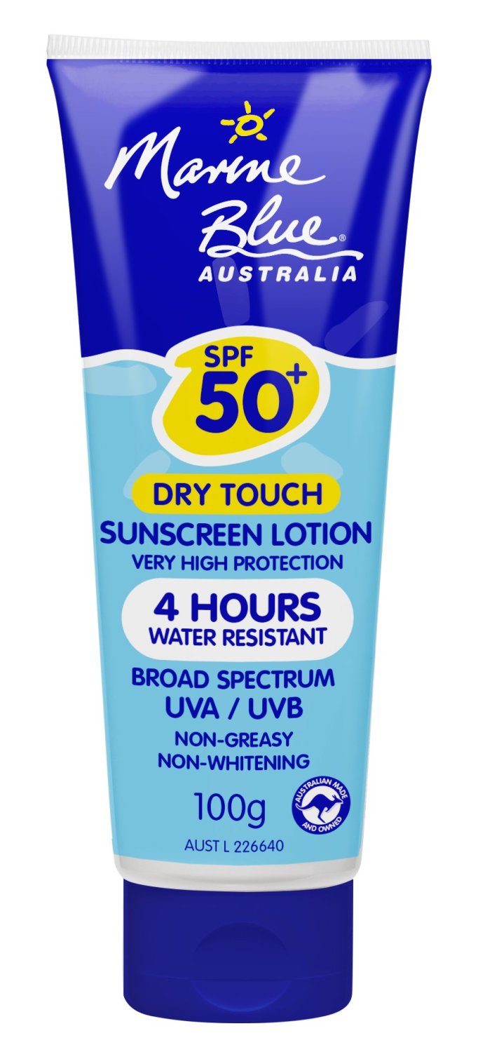 MARINE BLUE MB0405 Sunscreen Dry Touch Lotion SPF50+ 100g Tube