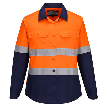 Portwest ML803 Hi-Vis Women's Lightweight Contrast Shirt L/S