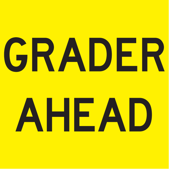Max Global Products MM597 Grader Ahead, Multi Message Sign