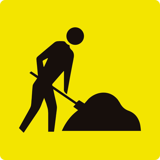 Max Global Products MM610 Symbolic Worker, Multi Message , Class 1 Reflective Sign