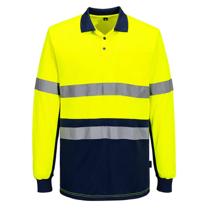 Portwest MP613 Hi-Vis Class D/N Contrast Polo shirt L/S