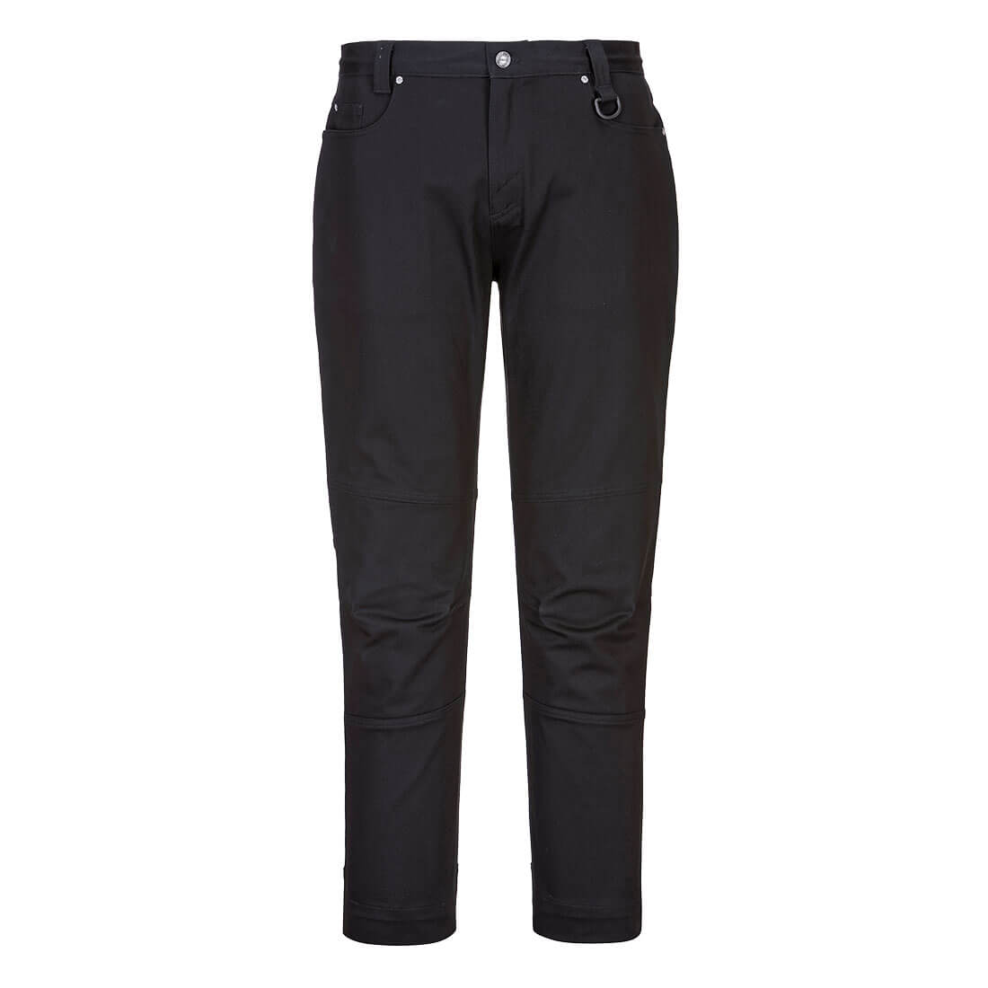Portwest KX3 Stretch Slim Fit Work Pants in Black