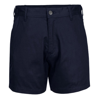 Portwest Lightweight Cotton Drill Work Shorts in Navy