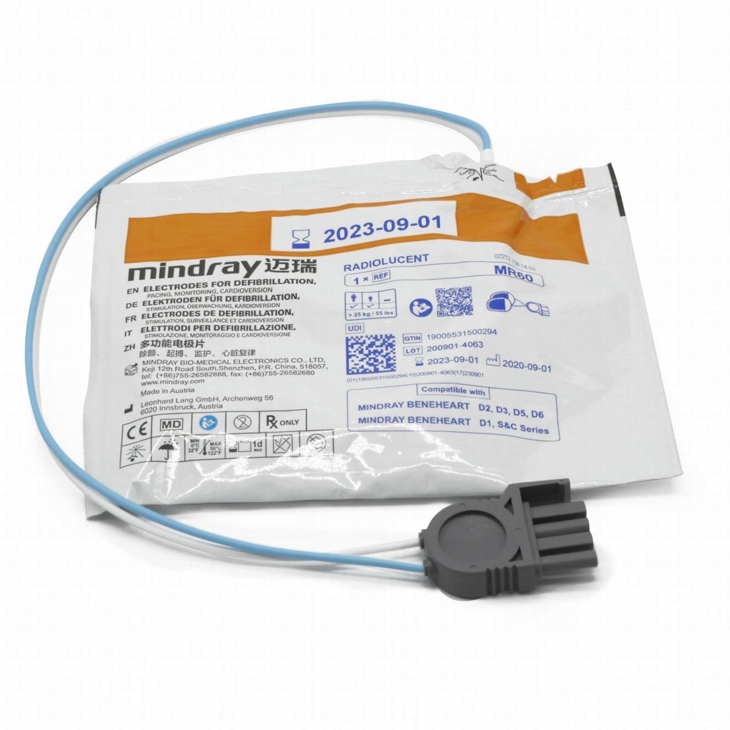 MINDRAY MR60 BeneHeart Adult Defibrillation Pads