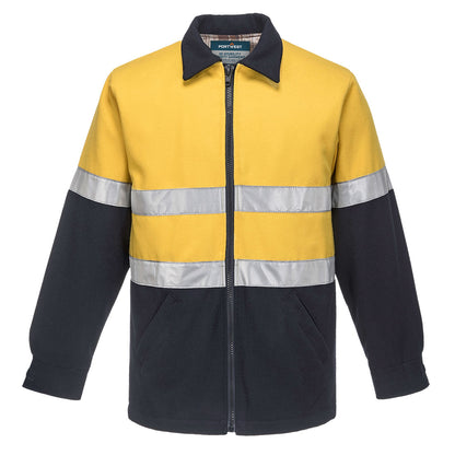 Portwest MW028 Bluey Hi-Vis Wool Blend Contrast Work Jacket