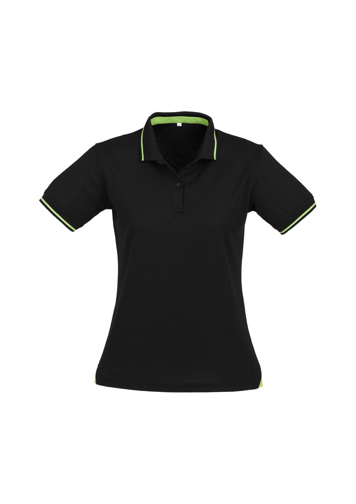 BizCollection P226LS Womens Jet Short Sleeve Polo