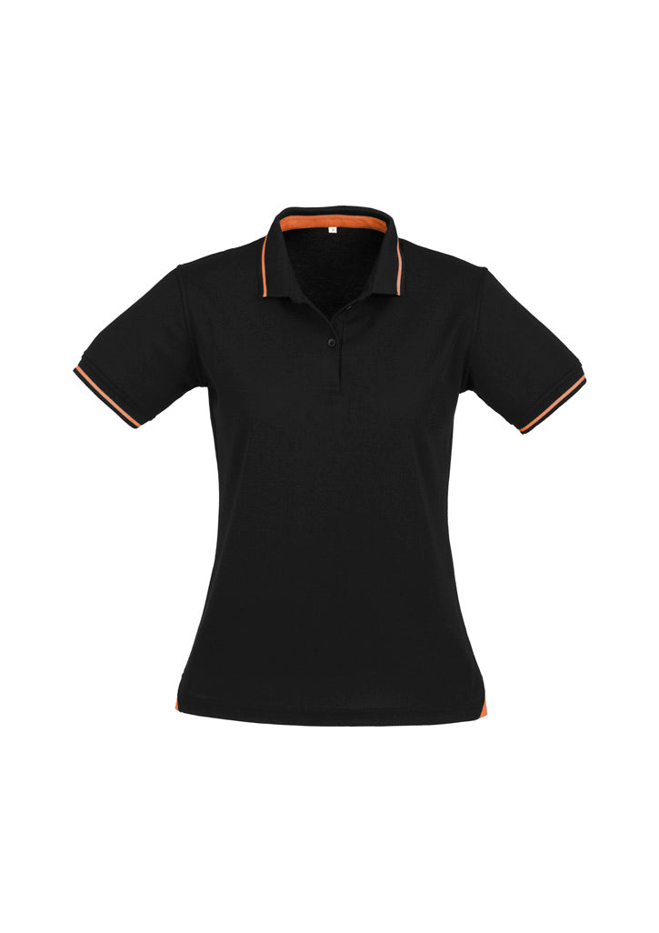 BizCollection P226LS Womens Jet Short Sleeve Polo