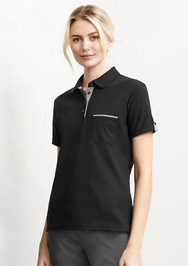 BizCollection P305LS Womens Edge Short Sleeve Polo
