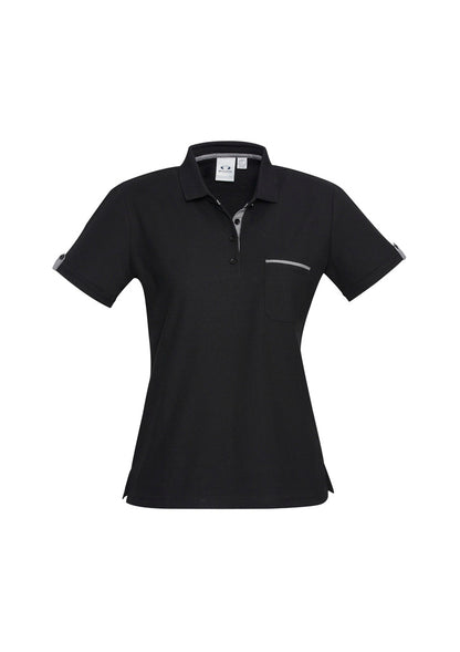 BizCollection P305LS Womens Edge Short Sleeve Polo product front