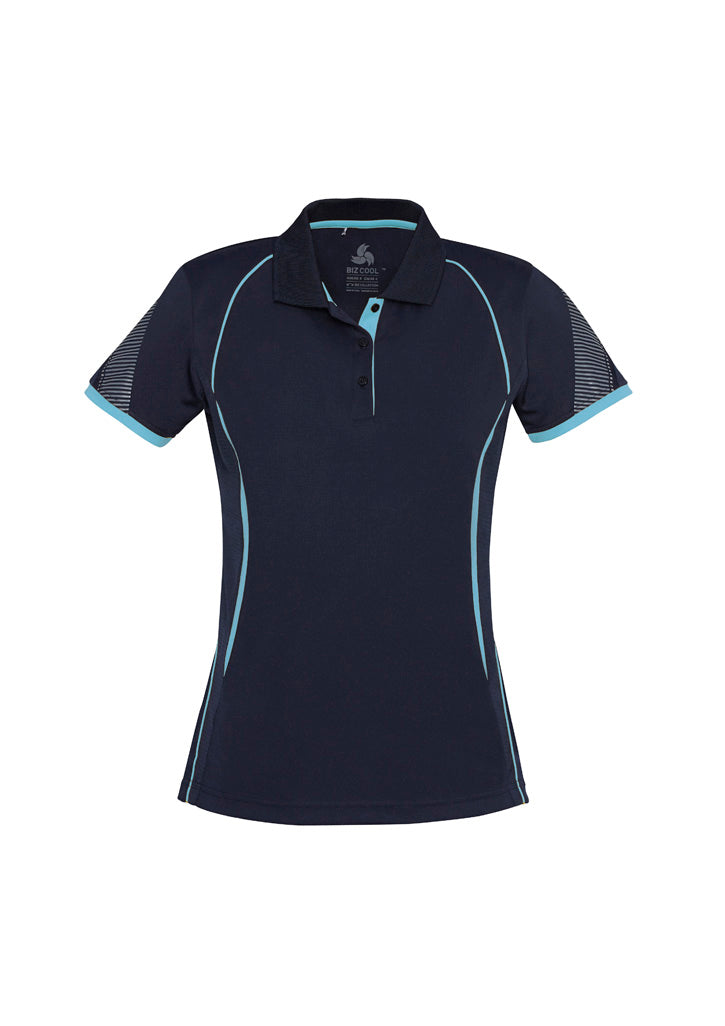 BizCollection P405LS Womens Razor Short Sleeve Polo