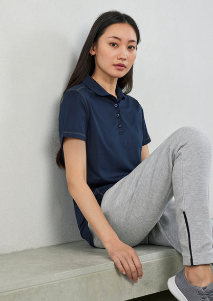 BizCollection P419LS Womens Dart Short Sleeve Polo
