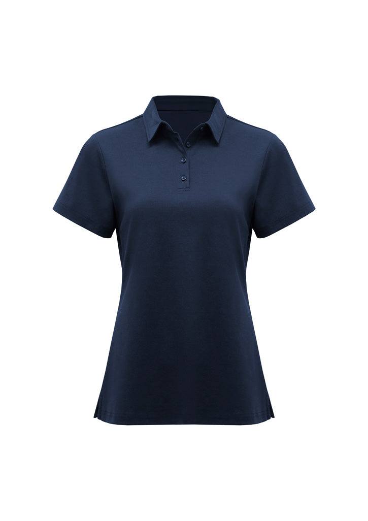 BizCollection P515LS Womens Lotus Short Sleeve Polo - Navy