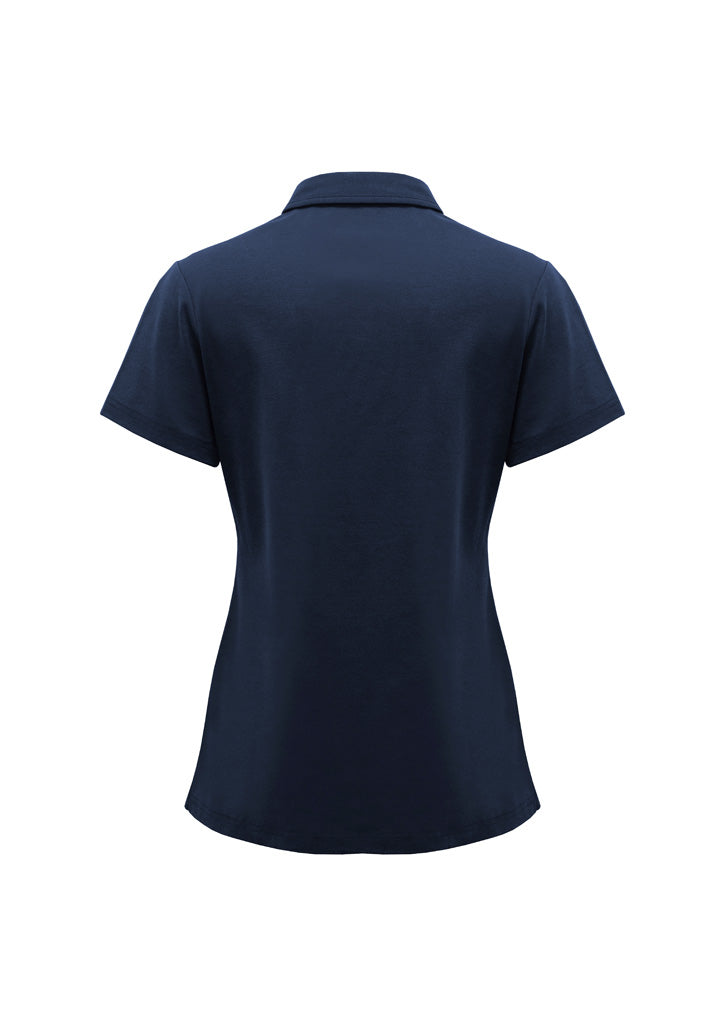 BizCollection P515LS Womens Lotus Short Sleeve Polo - Navy