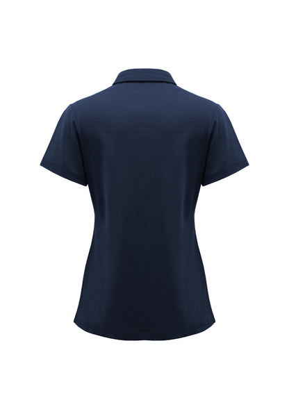 BizCollection P515LS Womens Lotus Short Sleeve Polo - Navy