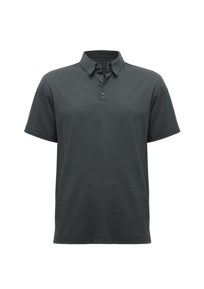 BizCollection P515MS Mens Lotus Short Sleeve Polo - Charcoal